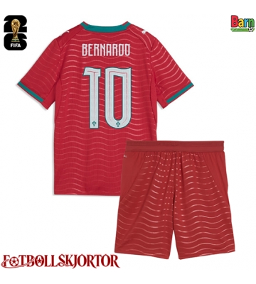 Portugal Bernardo Silva #10 Hemmakläder Barn VM 2026 Kortärmad (+ Korta byxor)